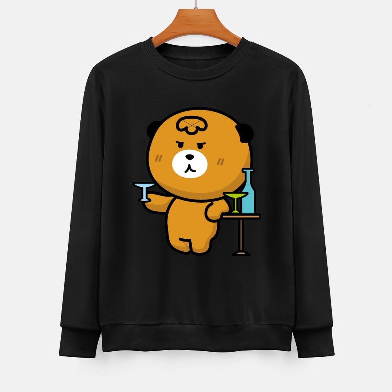 Front Patterned Long Sleeve TopPure Original